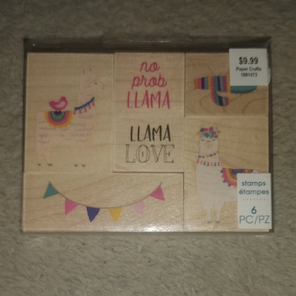 Llama Themed Stamp Set